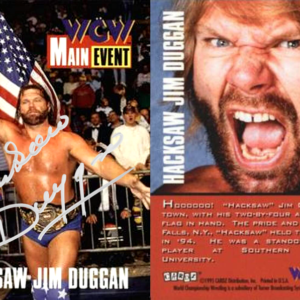 Jim Duggan SIGNED 1995 WCW Main Event Card